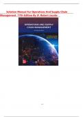 Solution Manual For Operations and Supply Chain Management&comma; 17th Edition by &lpar;F&period; Robert Jacobs&comma; 2025&sol;2026&comma; Chapters 1 - 22&comma; Complete Verified Newest Version