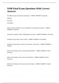N190 Final Exam Questions With Correct Answers