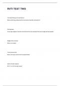 RVTI TEST TWO questions and answers