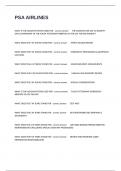 PSA AIRLINES COMPLETE EXAM QUESTIONS AND ANSWERS WELL DEFINED&period;