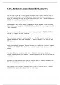 CPL Air law exam with verified answers