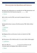 MercuryGate test Questions and Answers
