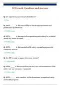 NFPA 1006 Questions and Answers
