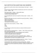 E&S CERTIFICATION QUESTIONS AND ANSWERS