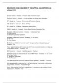 EROSION AND SEDIMENT CONTROL QUESTIONS & ANSWERS