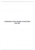  CABOODLE DATA MODEL EXAM 100&percnt; SOLVED
