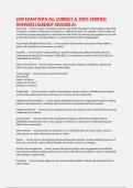 LSW EXAM WITH ALL CORRECT & 100&percnt; VERIFIED ANSWERS&vert;ALREADY GRADED A&plus;