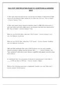 FOA CFOT CERTIFICATION EXAM V11 QUESTIONS & ANSWERS  2025