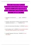 CVS 202 Vascular LATEST UPDATED 2025&sol;2026 Review Exam 2 WITH COMPLETE Questions & SURE VERIFIED SOLUTIONS 100&percnt; GRADED AT A&plus; SCORE&excl;&excl;