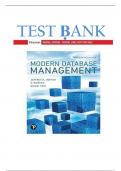 TEST BANK MODERN DATABASE MANAGEMENT&comma; 13TH EDITION Jeff Hoffer&comma; Ramesh Venkataraman&comma; Heikki Topi