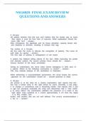 NSG6020- FINAL EXAM REVIEW QUESTIONS AND ANSWERS