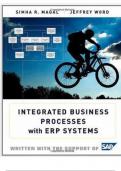 Test Bank For Integrated Business Processes With ERP Systems 1st Edition by Simha R&period; Magal &vert; Complete Solution &vert; Guide A&plus;&period;