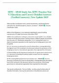 SFPC - SPeD Study Set&comma; SFPC Practice Test V2 Questions and Correct Detailed Answers &lpar;Verified Answers&rpar; &vert; New Update 2025 