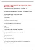 Hosa Bowl Practice Test With complete solution Newest RATED A&plus; 2025&sol;2026
