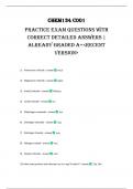 CHEM134 C001 PRACTICE EXAM QUESTIONS WITH CORRECT DETAILED ANSWERS &vert; ALREADY GRADED A&plus;<RECENT VERSION>