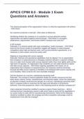 APICS CPIM 8&period;0 - Module 1 Exam Questions and Answers