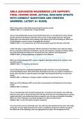 AWLS &lpar;ADVANCED WILDERNESS LIFE SUPPORT&rpar; FINAL COURSE EXAM&period; ACTUAL 2025-2026 UPDATE WITH CORRECT QUESTIONS AND VERIFIED ANSWERS&period; LATEST A&plus; GUIDE&period;