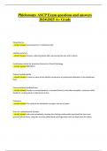  Phlebotomy ASCP Exam &ndash; Latest 2024 Questions and Verified Answers