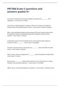 PRT266 Exam 2 questions and answers graded A&plus;