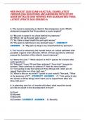 HESI RN EXIT 2025 EXAM V4&lbrack;ACTUAL EXAM&rsqb; LATEST  VERSION &lbrack;268 QUESTIONS AND ANSWERS&rsqb; WITH STUDY  GUIDE DETAILED AND VERIFIED FOR GUARANTEED PASS-  LATEST UPDATE 2025 GRADED A 