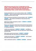   HESI Pharmacology Exit Exam V2 2025&sol;2026 &lpar;ACTUAL  EXAM&rpar; -LATEST VERSION-268 QUESTIONS AND ANSWERS  WITH STUDY GUIDE -DETAILED AND VERIFIED FOR  GUARANTEED PASS- LATEST UPDATE 2025 GRADED A