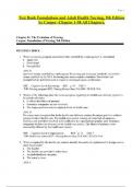 Test Bank Foundations and Adult Health Nursing&comma; 9th Edition by Cooper -Chapter 1-58 All Chapters&period;