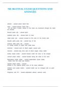 NR 304 FINAL EXAM QUESTIONS AND ANSWERS