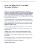 CPIM Part 1 Section M Exam with Complete Solutions