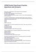 CPIM Pocket Prep Exam Practice Questions and Answers