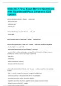NSG 2317 Final Exam Review Questions with Guaranteed Pass Solutions 2025 Update&period;