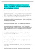 NSG 2317 Midterm 1 Exam Questions with Guaranteed Pass Solutions Rated A&plus; 2025-2026 Edition&period;