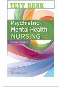 Psychiatric Mental Health Nursing 8th edition by Shelia Videbeck Test Bank &comma; All Chapter Covered 1-24 &vert; Complete Guide With Rationales&vert; Graded A&plus;
