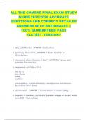 ALL THE COMSAE FINAL EXAM STUDY  GUIDE 2025&sol;2026 ACCURATE  QUESTIONS AND CORRECT DETAILED  ANSWERS WITH RATIONALES &vert;&vert;  100&percnt; GUARANTEED PASS  <LATEST VERSION> 