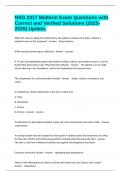 NSG 2317 Midterm Exam Questions with Correct and Verified Solutions &lpar;2025-2026&rpar; Update&period;