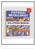Solutions Manual for Physical Metallurgy &ndash; 2nd Edition &lpar;Hosford&comma; 2011&rpar;