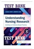 TEST BANK FOR UNDERSTANDING NURSING RESEARCH 8TH EDITION BY SUSAN K GROVE & JENNIFER R GRAY LATEST
