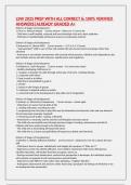 LSW 2025 PREP WITH ALL CORRECT & 100&percnt; VERIFIED ANSWERS&vert;ALREADY GRADED A&plus;