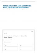 BLACK ROCK TEST 2025 QUESTIONS WITH 100&percnt; SOLVED SOLUTIONS&excl;&excl;