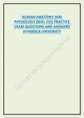 HUMAN ANATOMY AND  PHYSIOLOGY &lpar;BIOL 235&rpar; Structural & Functional Joint Classification  &lpar;2025 - 2026&rpar; Essay & MCQ Quiz ATHABSCA UNIVERSITY