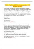 HESI &ndash; Psychosocial Alterations &ndash; Mental Health Practice Questions with Verified Answers &lpar;Q&A Format&rpar;