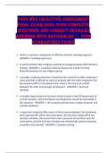 C483 WGU OBJECTIVE ASSESSMENT FINAL EXAM 2025&sol;2026 COMPLETE QUESTIONS AND CORRECT DETAILED ANSWERS WITH RATIONALES &vert;&vert; 100&percnt; GUARANTEED PASS&excl;&excl;