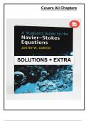 Solutions &ndash; A Student&rsquo;s Guide to the Navier&ndash;Stokes Equations &lpar;New Edition&comma; Garvin&comma; 2024&rpar;