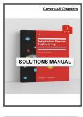Solutions Manual &ndash; Separation Process Engineering &lpar;5th Edition&comma; Wankat&comma; 2023&rpar;