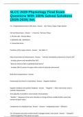 SLCC 2420 Physiology Final Exam Questions With 100&percnt; Solved Solutions &lpar;2025-2026&rpar; Set&period;