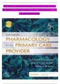 TEST BANK For Edmunds' Pharmacology for the Primary Care Provider&comma; 5th Edition by Constance G Visovsky & Cheryl H Zambroski & Rebecca M Lutz