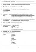 CROSSFIT LEVEL 1 PARTICIPANT HANDBOOK EXAM WITH CORRECT ACTUAL QUESTIONS AND CORRECTLY WELL DEFINED ANSWERS LATEST ALREADY GRADED A&plus;