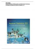 TEST BANK Applied Statistics II Multivariable and Multivariate Techniques 3rd Edition by Rebecca M&period; Warner Chapters 1-17