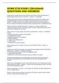 SCMN 3710 EXAM 1 &lpar;Strickland&rpar; QUESTIONS AND ANSWERS