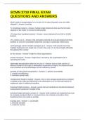 SCMN 3710 FINAL EXAM QUESTIONS AND ANSWERS