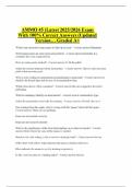 AMMO 45 &lpar;Latest 2025&sol;2026 Exam With 100&percnt; Correct Answers &lpar;Updated Version&hellip; Graded A&plus;